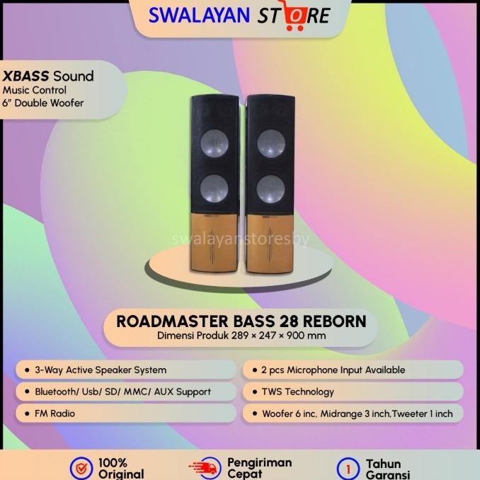 Sale Speaker Aktif Roadmaster Bass 28 Reborn Garansi Resmi