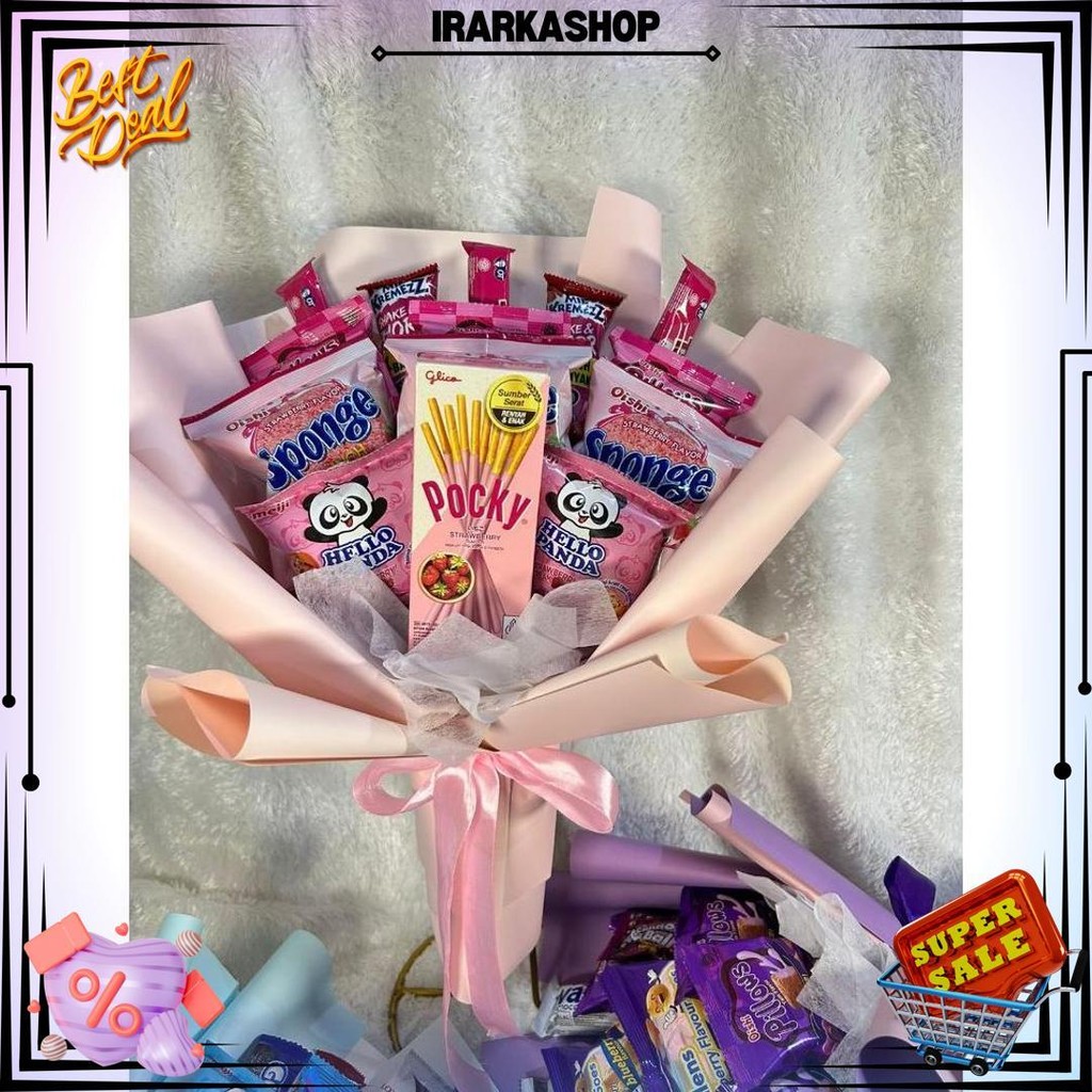 

(Ready Stock) Free Packing Bouquet / Buket Snack L Makanan Ringan Untuk Wisuda / Hari Ibu / Ulang Tahun / Hadiah / Anniversary / Valentine / Hari Guru D Termurah
