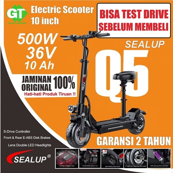PROMO PREMIUM SEALUP Q5 ELECTRIC SCOOTER / SKUTER LISTRIK DEWASA / ELEKTRIK