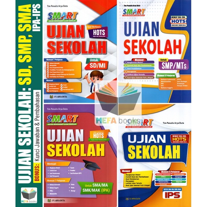

SALE Buku Bank Soal SMART UJIAN SEKOLAH SD SMP SMA CV Arya Duta