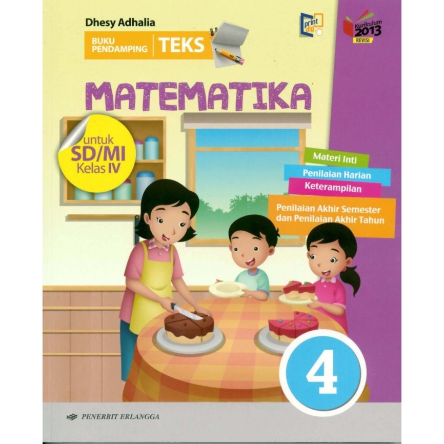 

READY STOK Buping Buku Pendamping Tematik Terpadu Matematika Kelas 4 SD Erlangga