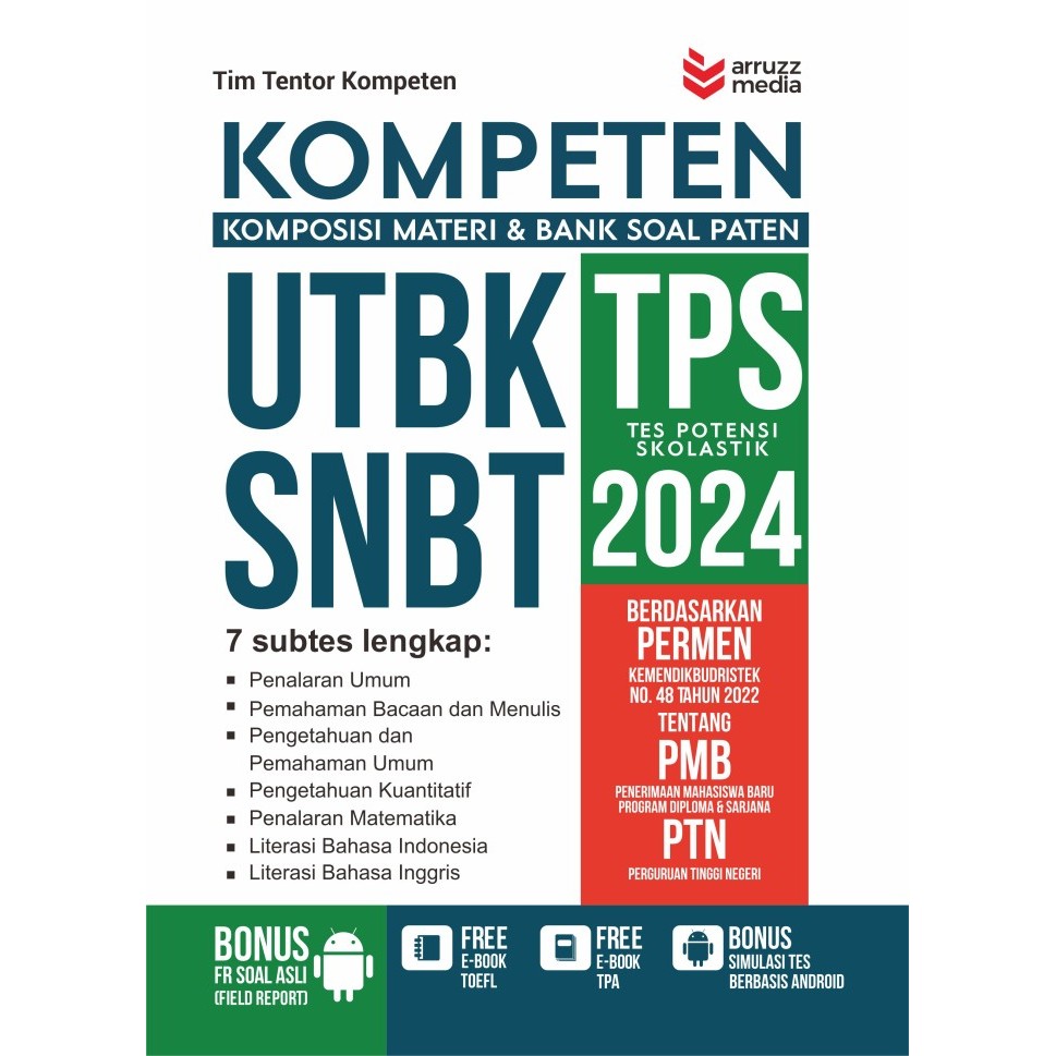 

Buku Bank Soal Kompeten UTBK SNBT SBMPTN TPS SNPMB 2024