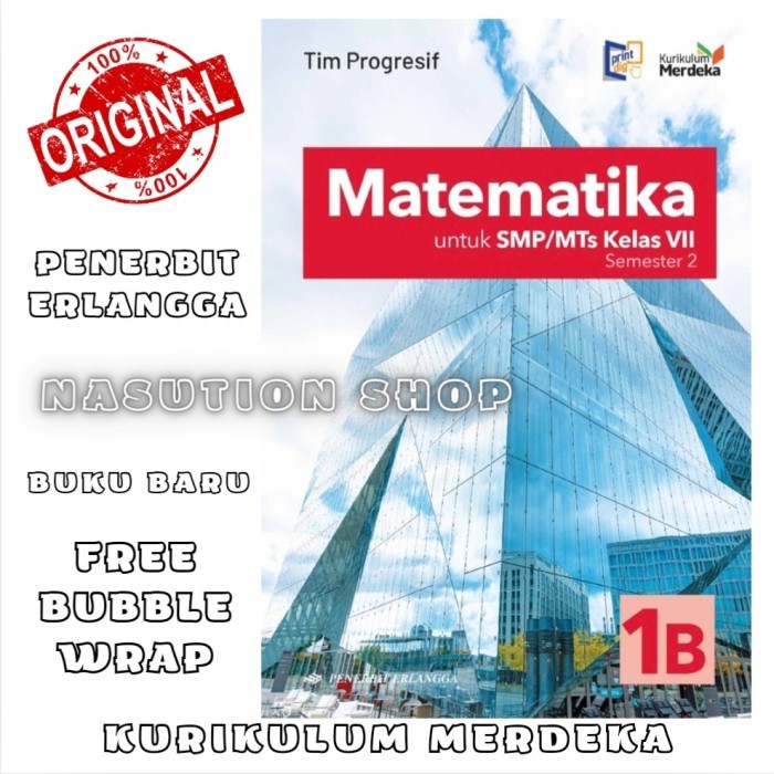 

BIG PROMO Buku Matematika 1B Semester 2 Erlangga Kelas 7 SMP Kurikulum Merdeka