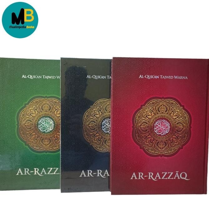 Alquran Arrazzaq Jumbo Uk A3, Alquran Manula Ar-Razzaq Tajwid Warna