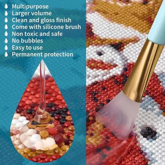 

Promo 120ml Adhesives & Sealers Puzzle Art Glue, Glue to give Shine Effect Sealer for Diamond Painting, Puzzle, etc COD