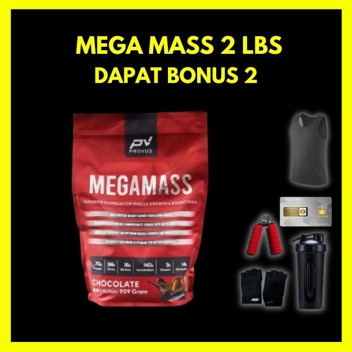 Provus Mega Mass 2 lbs Susu Gainer Mass Protein Penambah Berat Badan