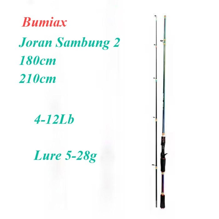 AJR99 JORAN PANCING 4-12LB 180-210CM JORAN SAMBUNG 2 CARBON FIBER JORAN SPINNING UL JORAN BC