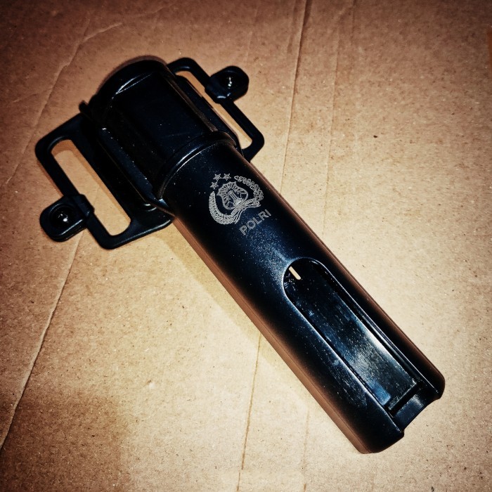 Sarung baton polri holder / holster baton stick stik tongkat esp torch TERMURAH