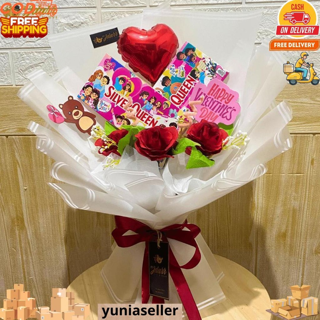 

Buket Coklat Silverqueen Bear Terbaru Size Medium Hadiah Unik Bouquet Valentine Kado Pacar Gift Ultah Kejutan Anniversary Custom Request Viral D Termurah