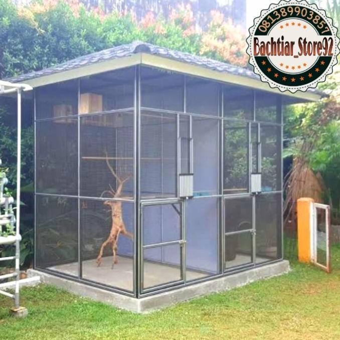 KANDANG OUTDOOR AVIARY HEWAN BURUNG KUCING KELINCI
