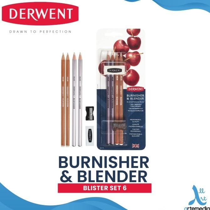 

Sale Pensil Warna Derwent Blender And Burnisher 6 Pencil Blister Set