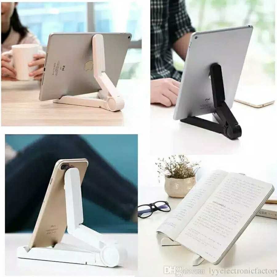 

Portable Fold Up Stand / Dudukan Tablet Handphone HP iPad Buku Holder