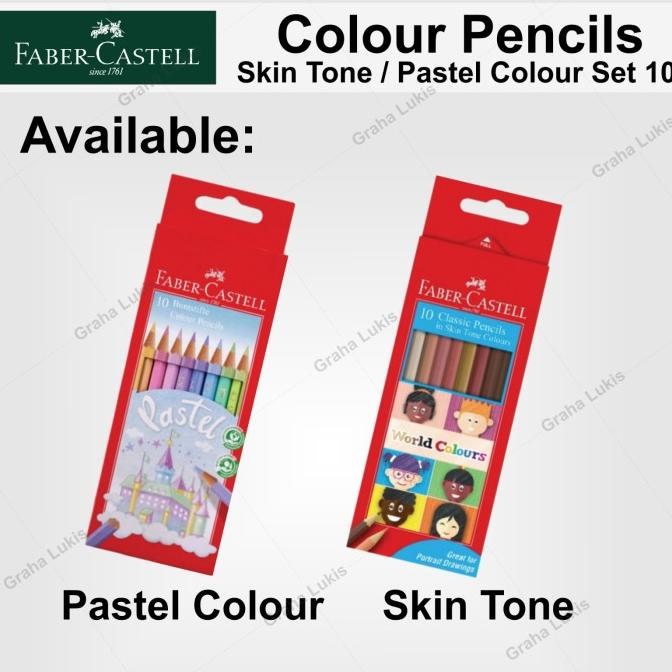 

Sale Faber Castell Pencil Set 10 - Skin Tone / Pastel Colour