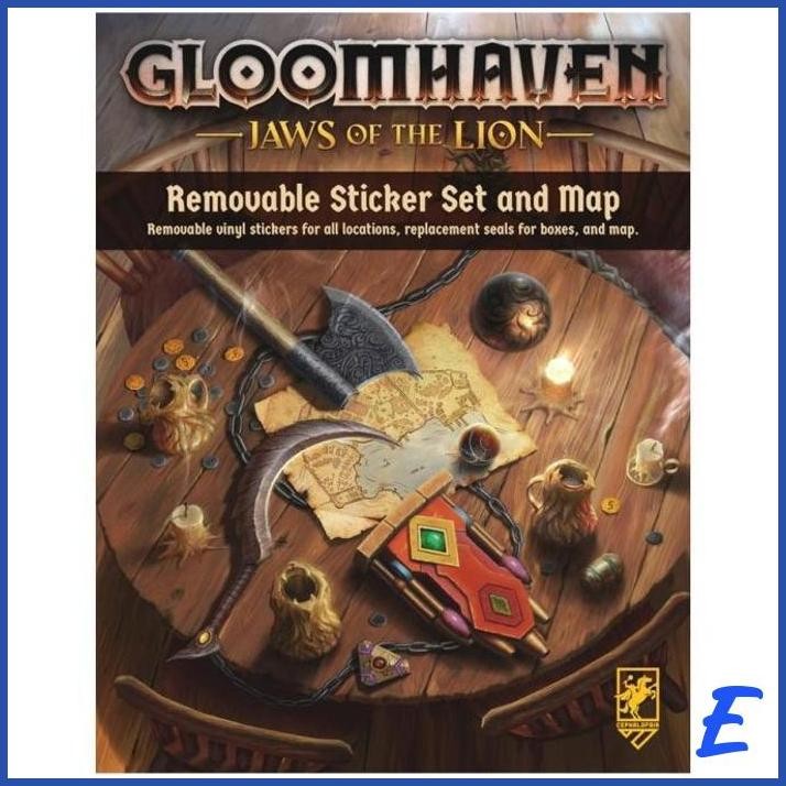 

| TT | GLOOMHAVEN JAWS OF THE LION REMOVABLE STICKER SET AND MAP