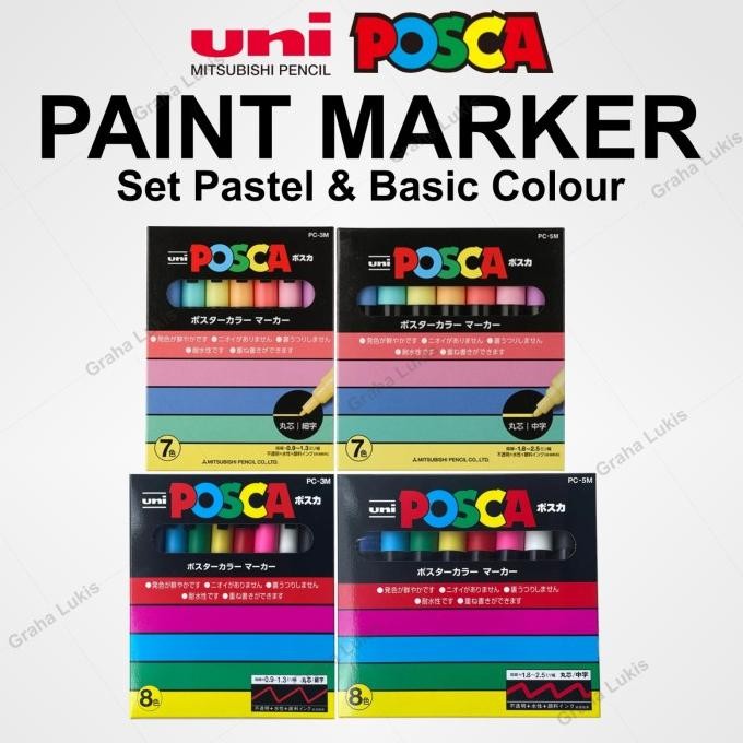 

Sale Uni Posca Set 8C Pc-3M / Pc-5M | Marker