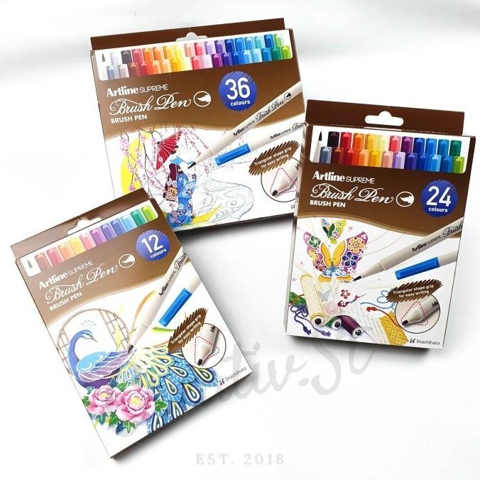 

Sale Artline Supreme Brush Pen 12 Warna 24 Warna 36 Warna Set Epfs-F