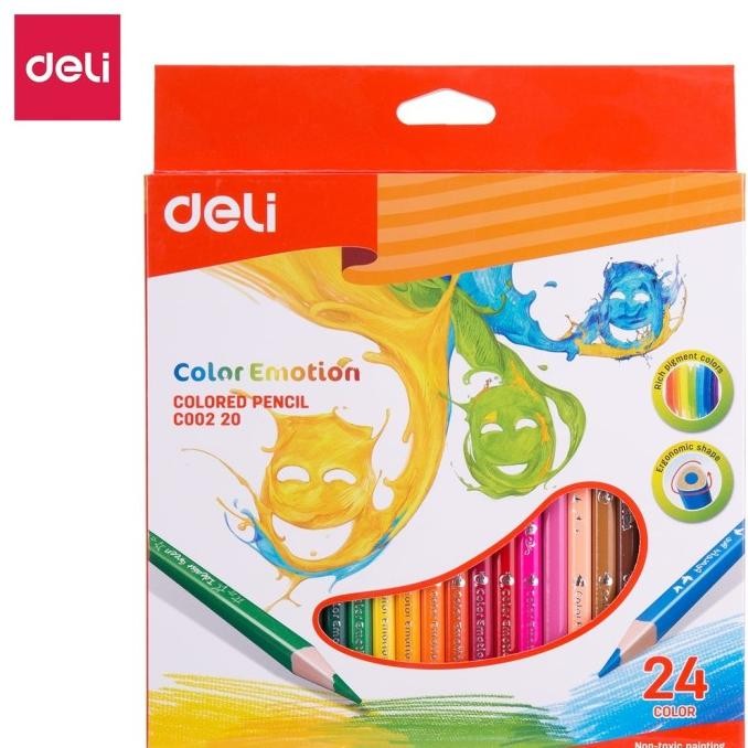 

Sale Pensil Warna Segitiga Deli 24 C Color Pencil Triangular C002-20 Bagus