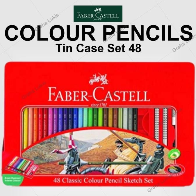 

Sale Faber Castell Classic Colour Pencils Tin Case 48 - Pensil Warna Kemas