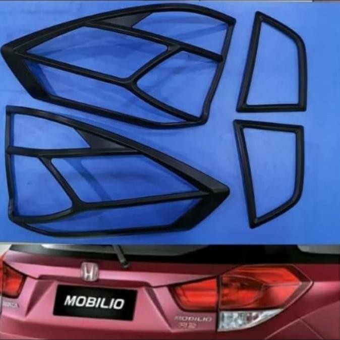 GARNIS LAMPU BELAKANG MOBILIO HITAM DOFF 2014+2019