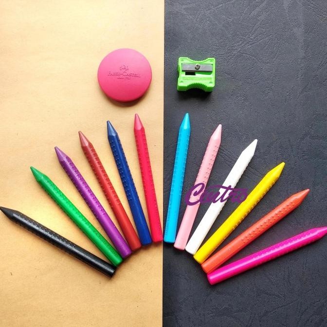 

Sale Faber Castell Erasable Crayon + Sharpener And Eraser Krayon Isi 12