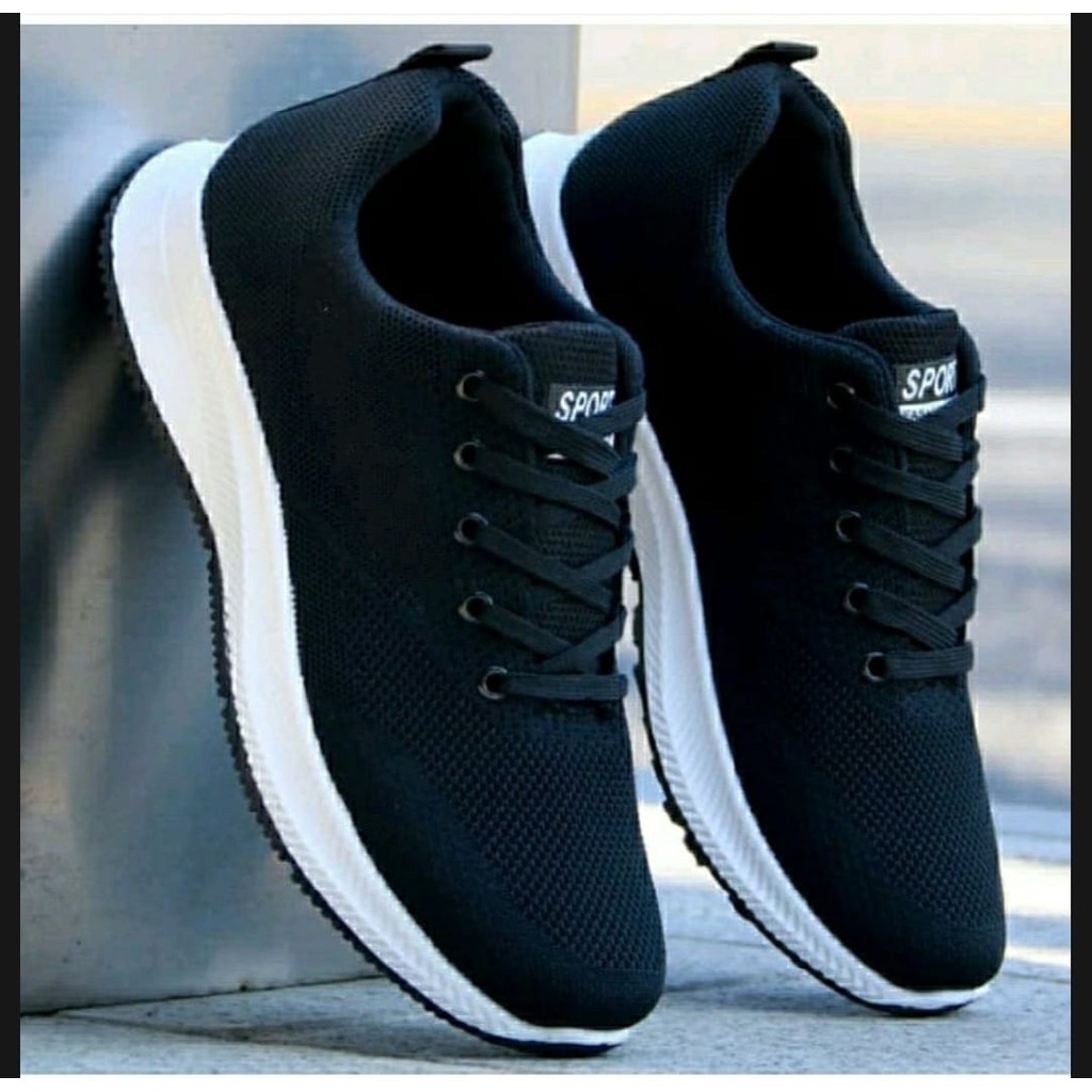 Sepatu Sneakers Pria wanita Sepatu Sekolah hitam sd, smp, sma.Kuliah Kasual Sneakers Pria