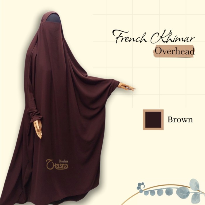 OVERHEAD French Khimar Termurah Khimar Terusan Gamis overall Onepiece