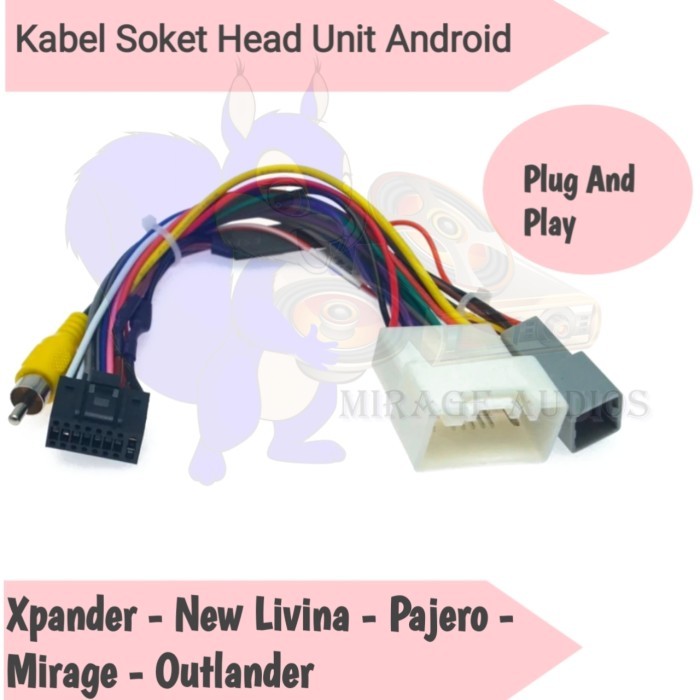 Socket Soket Head Unit Android Xpander + Stepdown Kamera Xpander