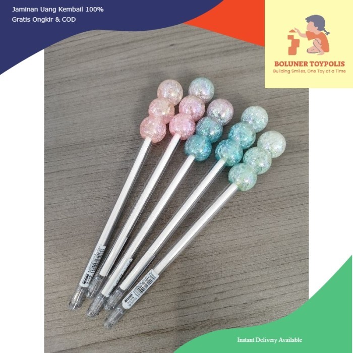 

New Item! Pulpen Ice Sugar Ground Pen Gel Pena Import Korea Terbatas
