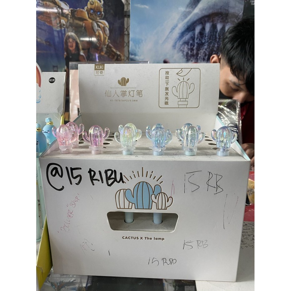 

Paling Laris! OBRAL Bulpen Gel Pen Gel Kaktus Lampu Led Cactus Murah Unik Murah