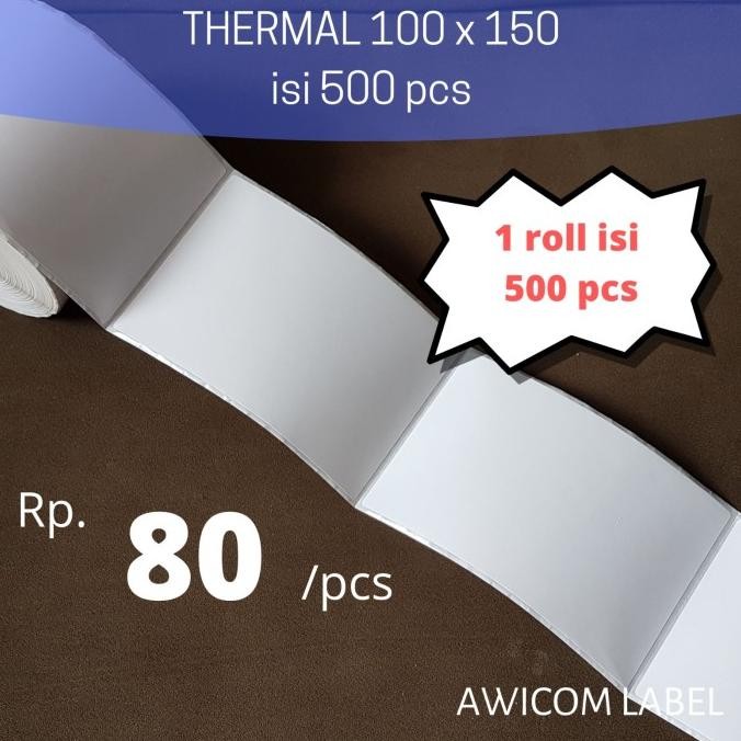 

Sale Label Barcode Direct Thermal 100 X 150 Mm 100X150 4X6" A6 Isi 500