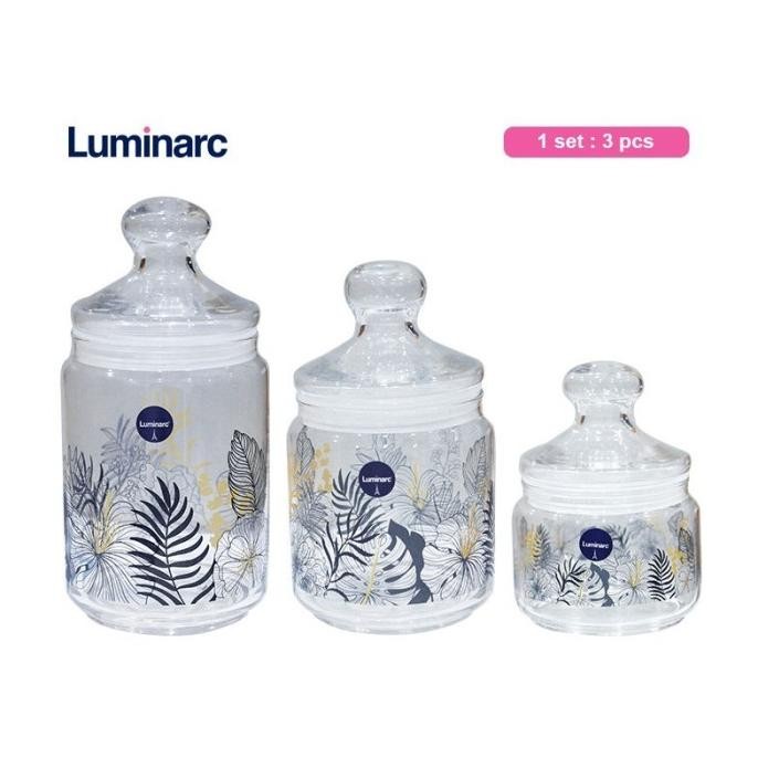 Toples Lebaran LUMINARC / Luminarc Canister PALM SPRING SET