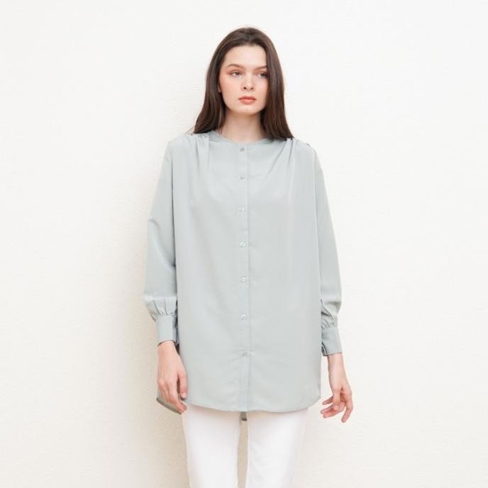Murah Valino Ladies Tunik Leher Bulat Hijau Wanita - D-Cdfg18-G5