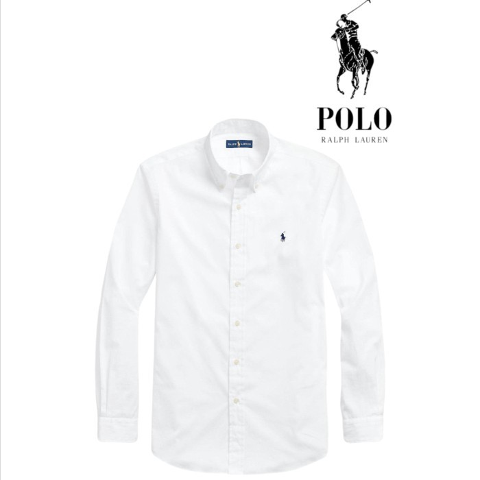 POLO Ralph Lauren Kemeja Putih Panjang Pria Casual