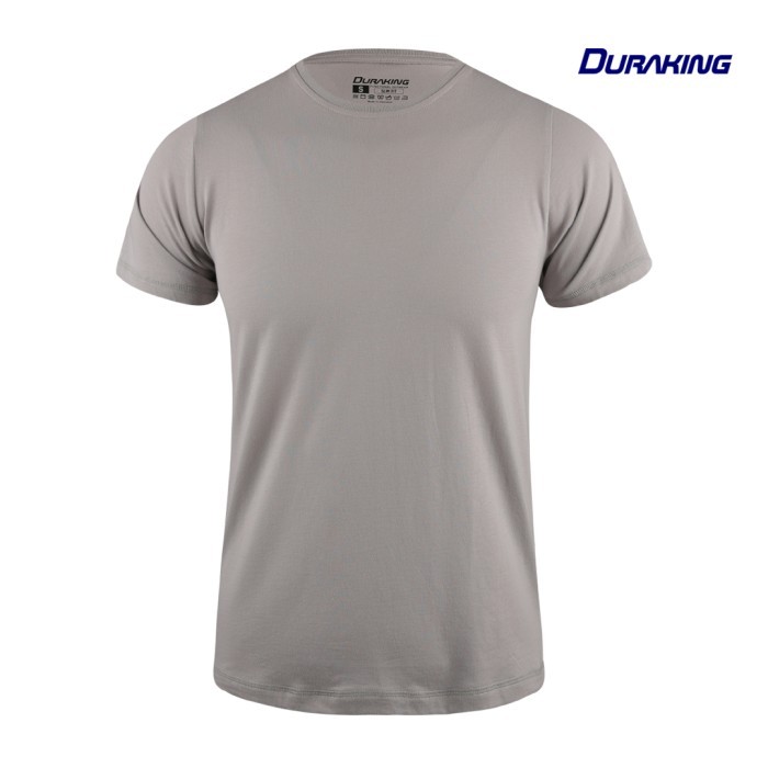 Duraking Kaos 100% Cotton SUPIMA Daily Wear Grey