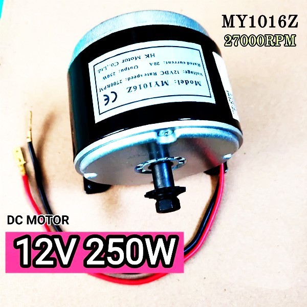 BARU Dinamo Skuter Sepeda Listrik Mobil Aki 12V 250W MY 1016 Z