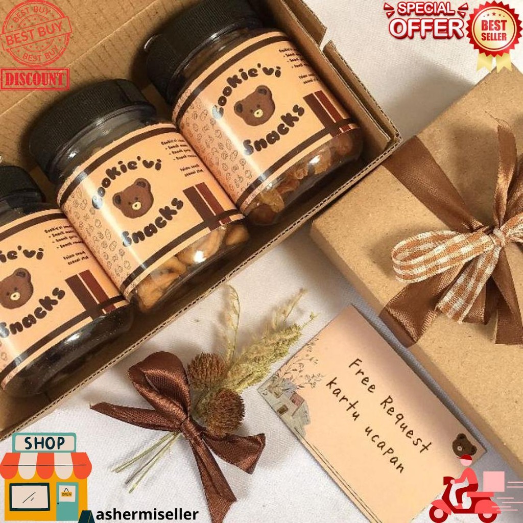 

Snack Jar/ Hampers Snack / Set Snack Box/ Hadiah Lucu D Termurah