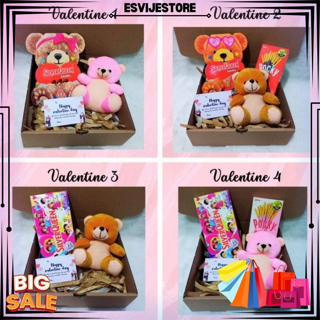 

Paket Hampers Valentine Coklat Bear Silverqueen Limited Edition Hadiah Ulang Tahun Anniversary Pacar Istri Teman D Best Seller