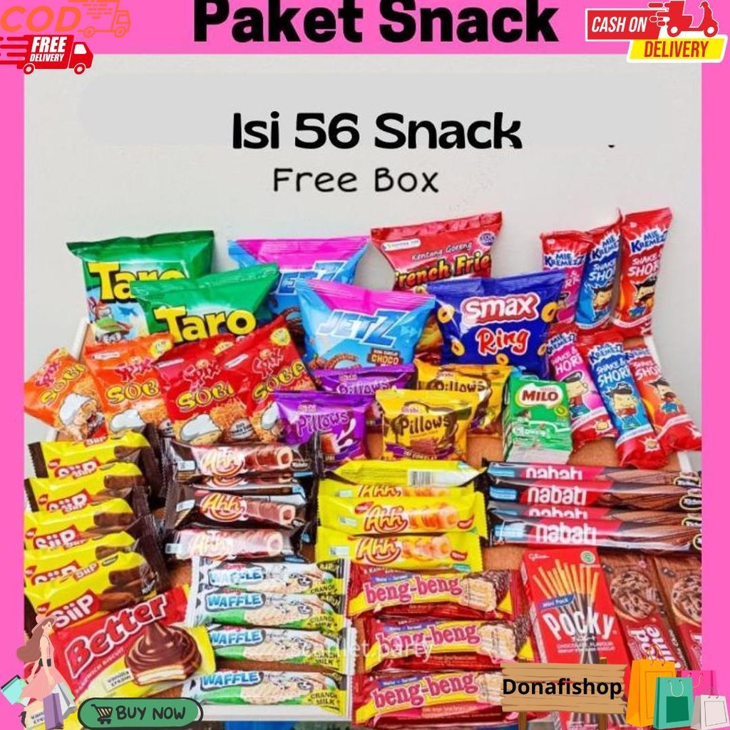 

Paket Snack Box/Hampers Snack Ulang Tahun/Kado/Wisuda/Anniversary D Promo Puncak