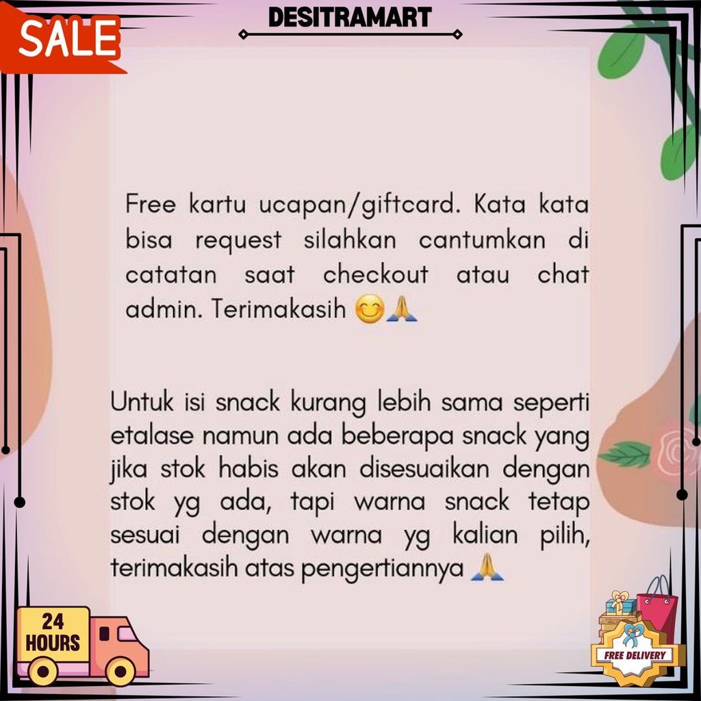 

Ready Hampers Snack / Hampers Snack Ulang Tahun / Giftbox Snack / Snackbox / Kado Wisuda / Kado Sidang / Kado Ulang Tahun D Sale