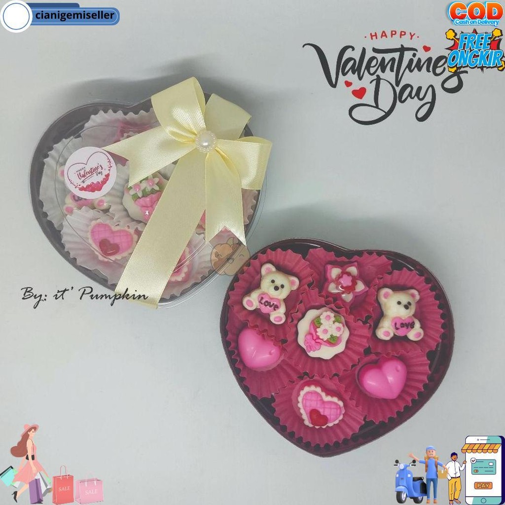

Coklat Love Dengan Bentuk Lucu Isi 10 / Coklat Karakter/ Kado Hadiah | Pengerjaan Cepat D Gratis Ongkir