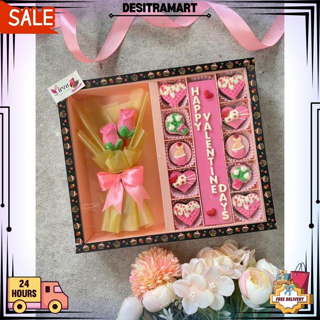 

Coklat Valentine Mix Buket | Gift | Kado | Coklat Ucapan D Promo Puncak