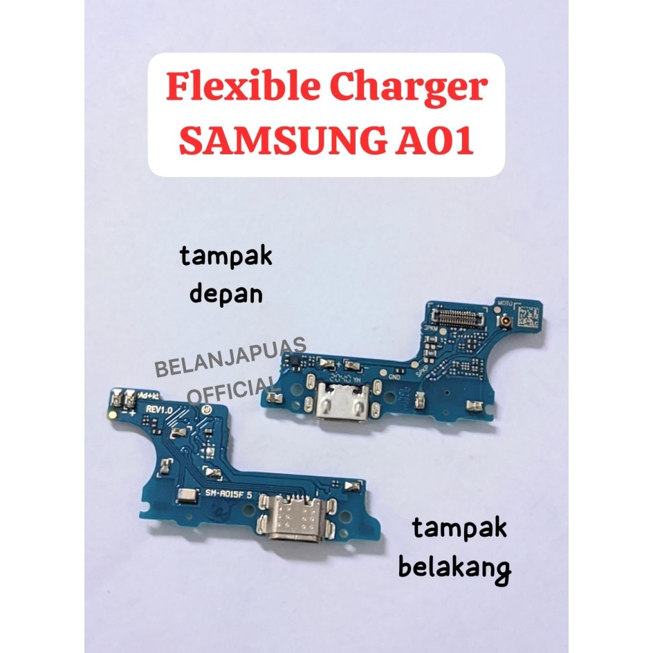 FLEKSIBEL FLEXIBLE KONEKTOR PCB PAPAN CAS CHARGER SAMSUNG A01 A015