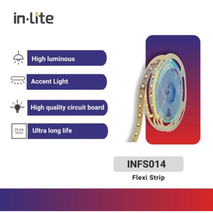 Grosir Inlite Lampu Led Strip 8,5W Infs014 Ip65 Ip20 Lampu Led Strip In-Lite