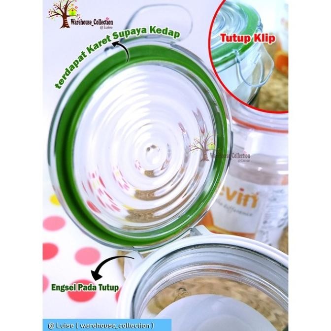 TOPLES CANISTER EMBOS LARGE TUTUP KLIP TOPLES KUE LEBARAN HEREVIN TOPL