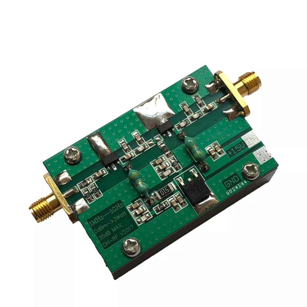 1MHz-1000MHZ 3W 35dB Gain HF VHF UHF FM Transmitter RF