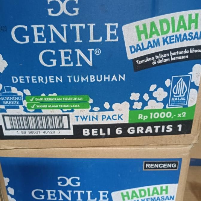 Gentle Gen Deterjen Cair Sachet 1Dus/Karton