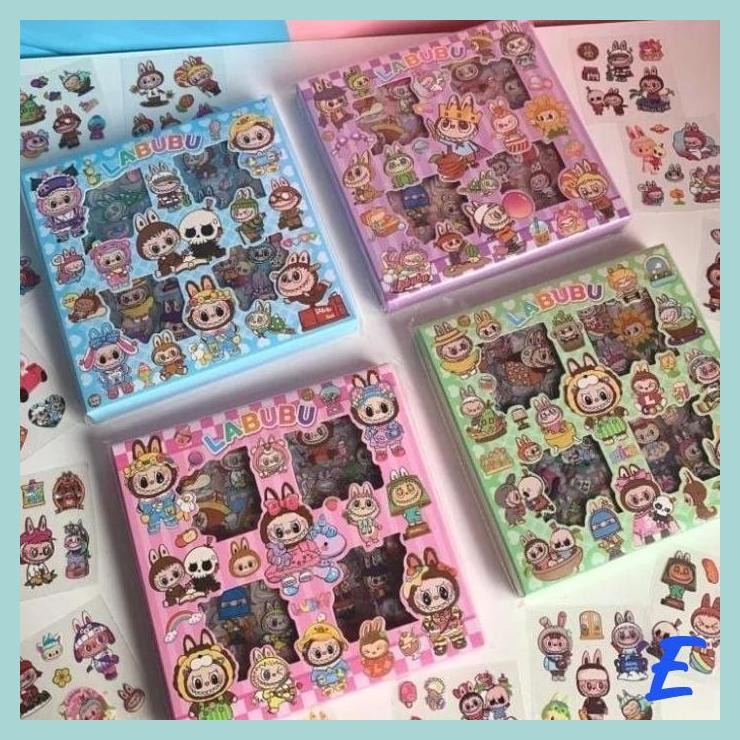 

| STV | STIKER LABUBU ISI 100 PCS/BOX WATERPROOF ANTI AIR STIKER KARTUN 2D BOTOL MINUM / STICKER MOMO NONO SANRIO CAPYBARA DIY RT