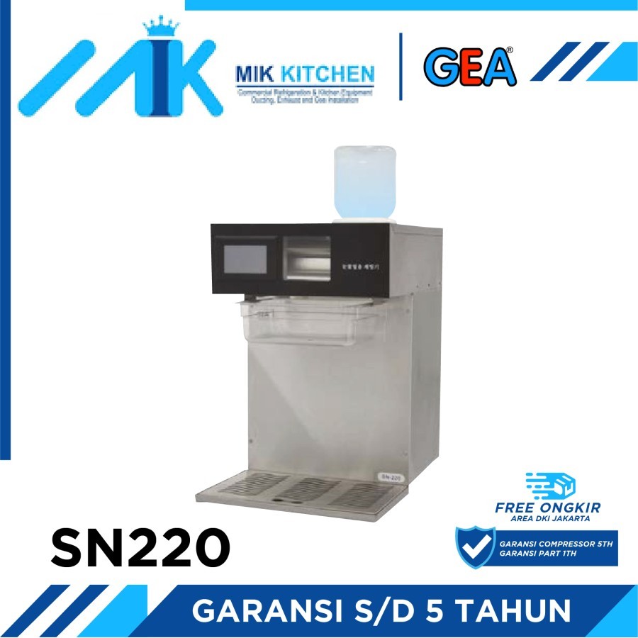 GEA SN220 Snow Ice Maker - Mesin Pembuat Es Salju Profesional