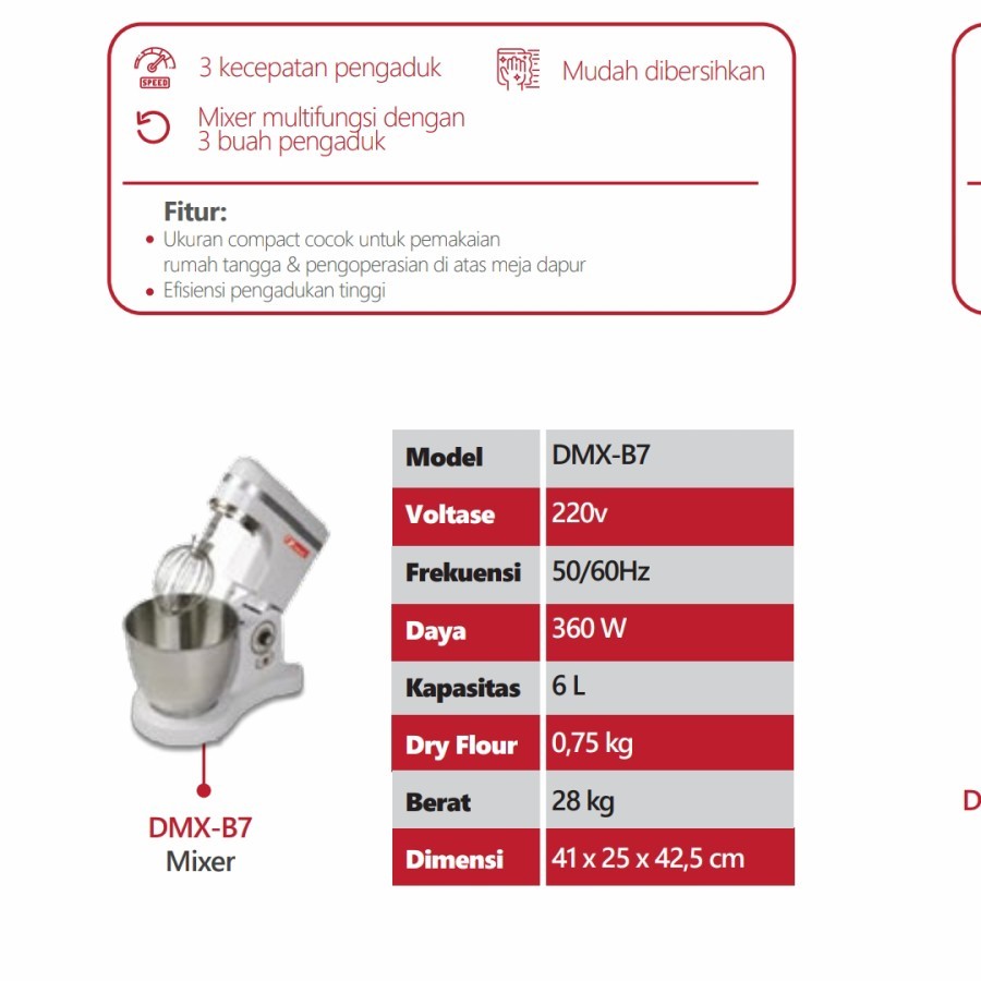 Fomac planetary mixer DMX-B7 / DMX B7