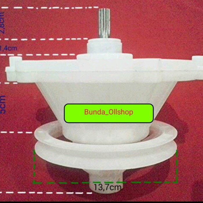 ```````] Gearbox Mesin Cuci LG Manual 2 Tabung GIGI 11 / Gearbox LG E